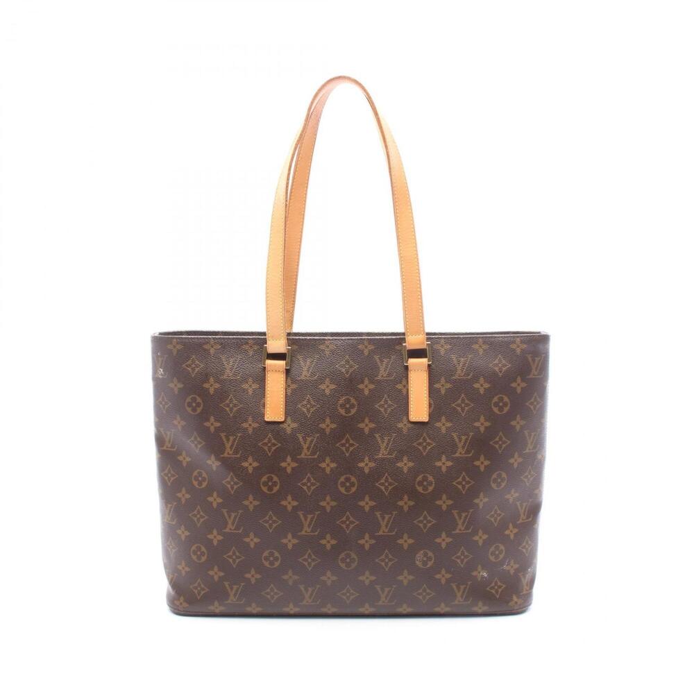 Louis Vuitton Luco Monogram Tote Bag Handbag, Coated Canvas Leather, Women's,...